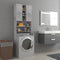 vidaXL - Wasmachinekast - 64x25,5x190 - cm - bruineikenkleurig