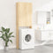 vidaXL - Wasmachinekast - 64x25,5x190 - cm - bruineikenkleurig