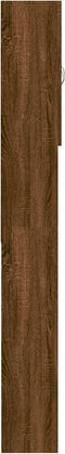 vidaXL - Wasmachinekast - 64x25,5x190 - cm - bruineikenkleurig