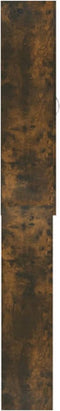 vidaXL - Wasmachinekast - 64x25,5x190 - cm - gerookt - eikenkleurig