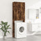 vidaXL - Wasmachinekast - 64x25,5x190 - cm - gerookt - eikenkleurig