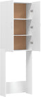 vidaXL - Wasmachinekast - 64x25,5x190 - cm - gerookt - eikenkleurig