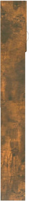 vidaXL - Wasmachinekast - 64x25,5x190 - cm - gerookt - eikenkleurig