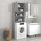 vidaXL - Wasmachinekast - 64x25,5x190 - cm - grijs - sonoma - eikenkleurig