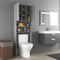 vidaXL - Wasmachinekast - 64x25,5x190 - cm - grijs - sonoma - eikenkleurig
