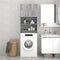 vidaXL - Wasmachinekast - 64x25,5x190 - cm - grijs - sonoma - eikenkleurig