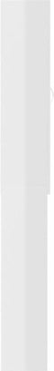 vidaXL - Wasmachinekast - 64x25,5x190 - cm - hoogglans - wit