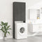 vidaXL - Wasmachinekast - 64x25,5x190 - cm - hoogglans - wit
