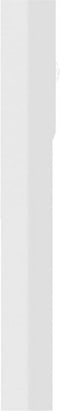 vidaXL - Wasmachinekast - 64x25,5x190 - cm - hoogglans - wit