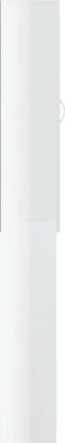 vidaXL - Wasmachinekast - 64x25,5x190 - cm - hoogglans - wit