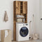 vidaXL - Wasmachinekast - 64x25,5x190 - cm - oud - houtkleurig
