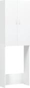 vidaXL - Wasmachinekast - 64x25,5x190 - cm - wit
