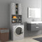 vidaXL - Wasmachinekast - 64x25,5x190 - cm - wit