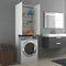 vidaXL - Wasmachinekast - 64x25,5x190 - cm - wit