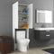 vidaXL - Wasmachinekast - 64x25,5x190 - cm - wit
