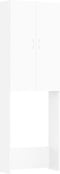 vidaXL - Wasmachinekast - 64x25,5x190 - cm - wit