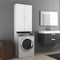 vidaXL - Wasmachinekast - 64x25,5x190 - cm - wit