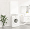 vidaXL - Wasmachinekast - 64x25,5x190 - cm - wit