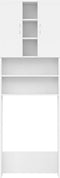 vidaXL - Wasmachinekast - 64x25,5x190 - cm - wit