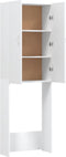 vidaXL - Wasmachinekast - 64x25,5x190 - cm - wit