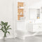 vidaXL - Wasmachinekast - 64x25,5x190 - cm - wit