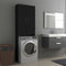 vidaXL - Wasmachinekast - 64x25,5x190 - cm - zwart