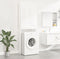 vidaXL - Wasmachinekast - 64x25,5x190 - cm - zwart