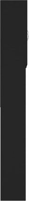 vidaXL - Wasmachinekast - 64x25,5x190 - cm - zwart