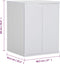 vidaXL - Wasmachinekast - 68,5x64,5x88 - cm - PVC - wit