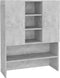 vidaXL - Wasmachinekast - 70,5x25,5x90 - cm - betongrijs