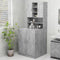 vidaXL - Wasmachinekast - 70,5x25,5x90 - cm - betongrijs