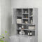 vidaXL - Wasmachinekast - 70,5x25,5x90 - cm - betongrijs