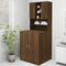 vidaXL - Wasmachinekast - 70,5x25,5x90 - cm - bruineikenkleurig