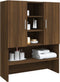vidaXL - Wasmachinekast - 70,5x25,5x90 - cm - bruineikenkleurig