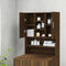 vidaXL - Wasmachinekast - 70,5x25,5x90 - cm - bruineikenkleurig