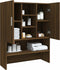 vidaXL - Wasmachinekast - 70,5x25,5x90 - cm - bruineikenkleurig