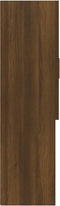 vidaXL - Wasmachinekast - 70,5x25,5x90 - cm - bruineikenkleurig