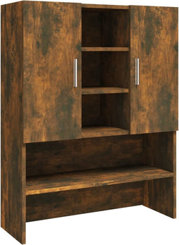 vidaXL - Wasmachinekast - 70,5x25,5x90 - cm - gerookt - eikenkleurig