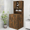 vidaXL - Wasmachinekast - 70,5x25,5x90 - cm - gerookt - eikenkleurig