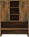 vidaXL - Wasmachinekast - 70,5x25,5x90 - cm - gerookt - eikenkleurig