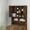 vidaXL - Wasmachinekast - 70,5x25,5x90 - cm - gerookt - eikenkleurig