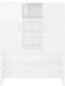 vidaXL - Wasmachinekast - 70,5x25,5x90 - cm - hoogglans - wit