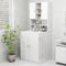 vidaXL - Wasmachinekast - 70,5x25,5x90 - cm - hoogglans - wit