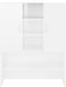 vidaXL - Wasmachinekast - 70,5x25,5x90 - cm - hoogglans - wit