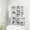 vidaXL - Wasmachinekast - 70,5x25,5x90 - cm - hoogglans - wit