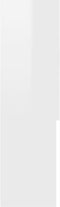 vidaXL - Wasmachinekast - 70,5x25,5x90 - cm - hoogglans - wit