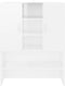 vidaXL - Wasmachinekast - 70,5x25,5x90 - cm - hoogglans - wit