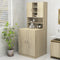 vidaXL - Wasmachinekast - 70,5x25,5x90 - cm - sonoma - eikenkleurig
