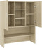 vidaXL - Wasmachinekast - 70,5x25,5x90 - cm - sonoma - eikenkleurig