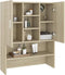 vidaXL - Wasmachinekast - 70,5x25,5x90 - cm - sonoma - eikenkleurig